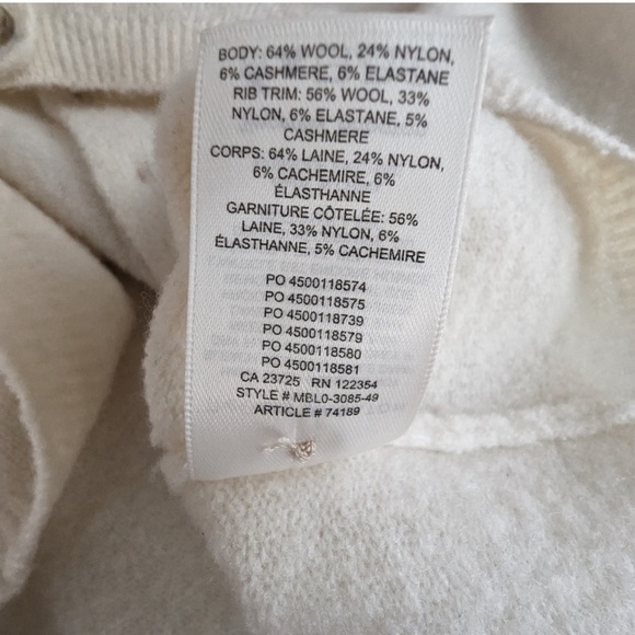 Aritzia  Babaton New Lounge Cardigan Button front, v-neck cardigan Oak SMALL - Picture 4 of 5